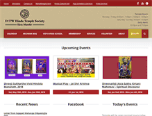 Tablet Screenshot of dfwhindutemple.org